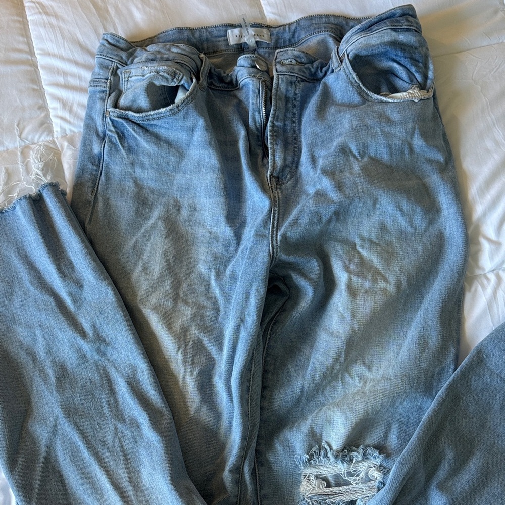 Stylish Light Blue Women's Flare Jeans